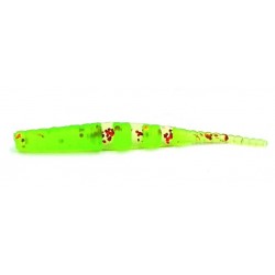 Силіконова приманка для риболовлі, Taipan Playstick, 2,0 дюйми, 20шт/уп, колір №08 Green neon